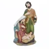 PRESEPE NATIVITà IN RESINA SCENARIO SACRA FAMIGLIA DECORAZIONI NATALIZIE