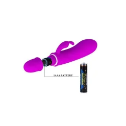 PRETTY LOVE CAESAR VIBRATORE 10 FUNZIONI VAGINA E CLITORIDE RABBIT IN SILICONE