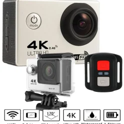 PRO CAM SPORT WIFI 4K ULTRA HD 16MP ACTION CAMERA SUBACQUEA CON TELECOMANDO