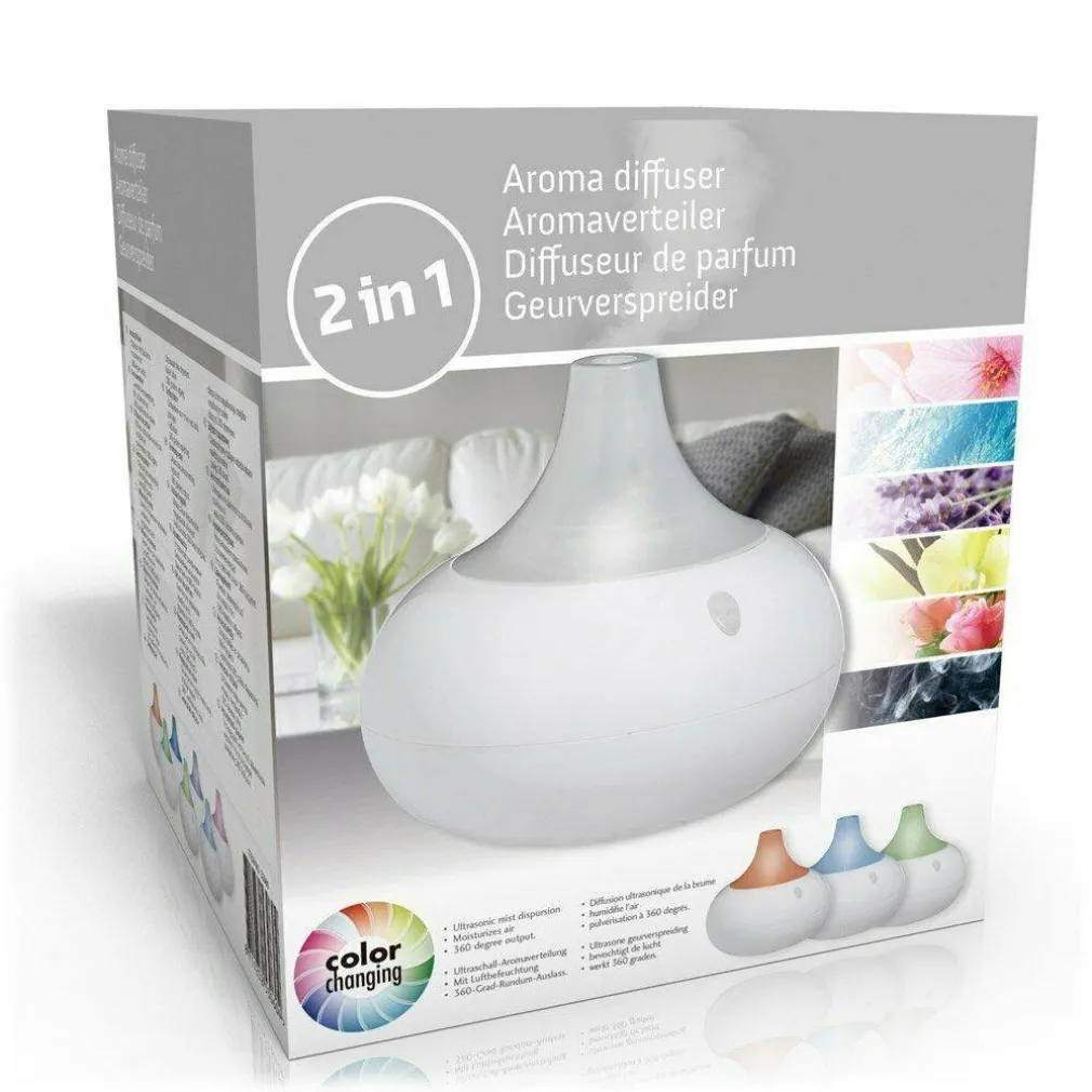 PROFUMATORE AMBIENTE DIFFUSORE UMIDIFICATORE LED RGB + 3 PROFUMATORI GRATIS