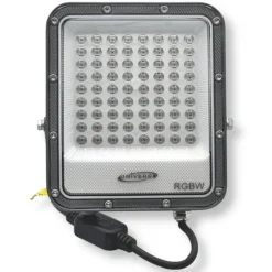 PROIETTORE FARO LED SMD MULTICOLORE RGB + BIANCO FREDDO 25W ESTERNO TELECOMANDO IK02-25W