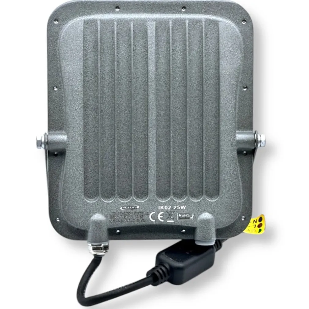 PROIETTORE FARO LED SMD MULTICOLORE RGB + BIANCO FREDDO 25W ESTERNO TELECOMANDO IK02-25W