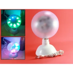 PROIETTORE LED RGB TESTA ROTANTE EFFETTI DISCO DISCOTECA DA TAVOLO 6W PER FESTE