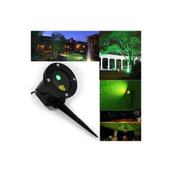 PROIETTORE LUCI LASER DA ESTERNO SU PICCHETTO FANTASIA PUNTI ADDOBBO NATALE