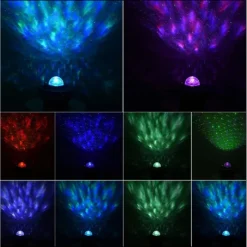 PROIETTORE PER ALTOPARLANTI WIRELESS RICARICABILE PORTATILE Q-RGK01 STARRY GALAXY