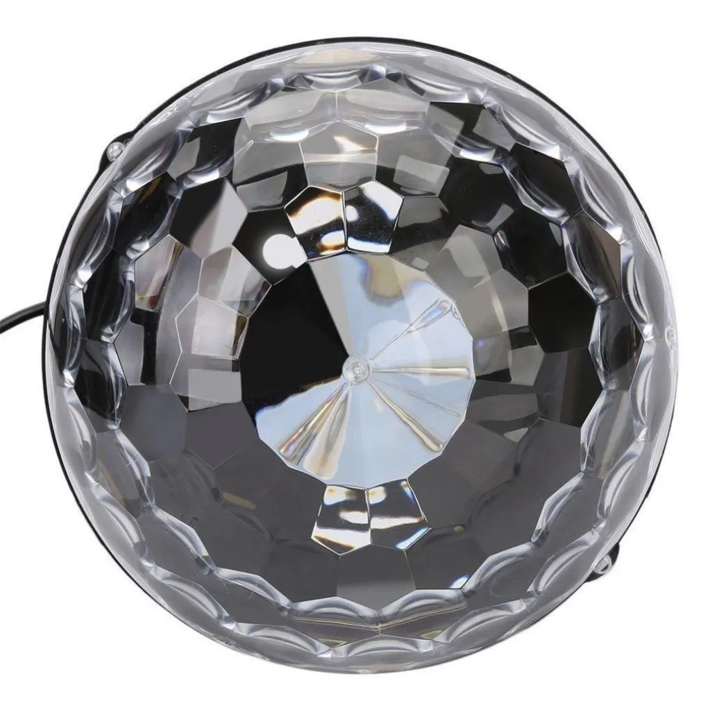 PROIETTORE SFERA LUCE LED STROBOSCOPIO DISCO EFFETTI MULTICOLORE RGB FESTA