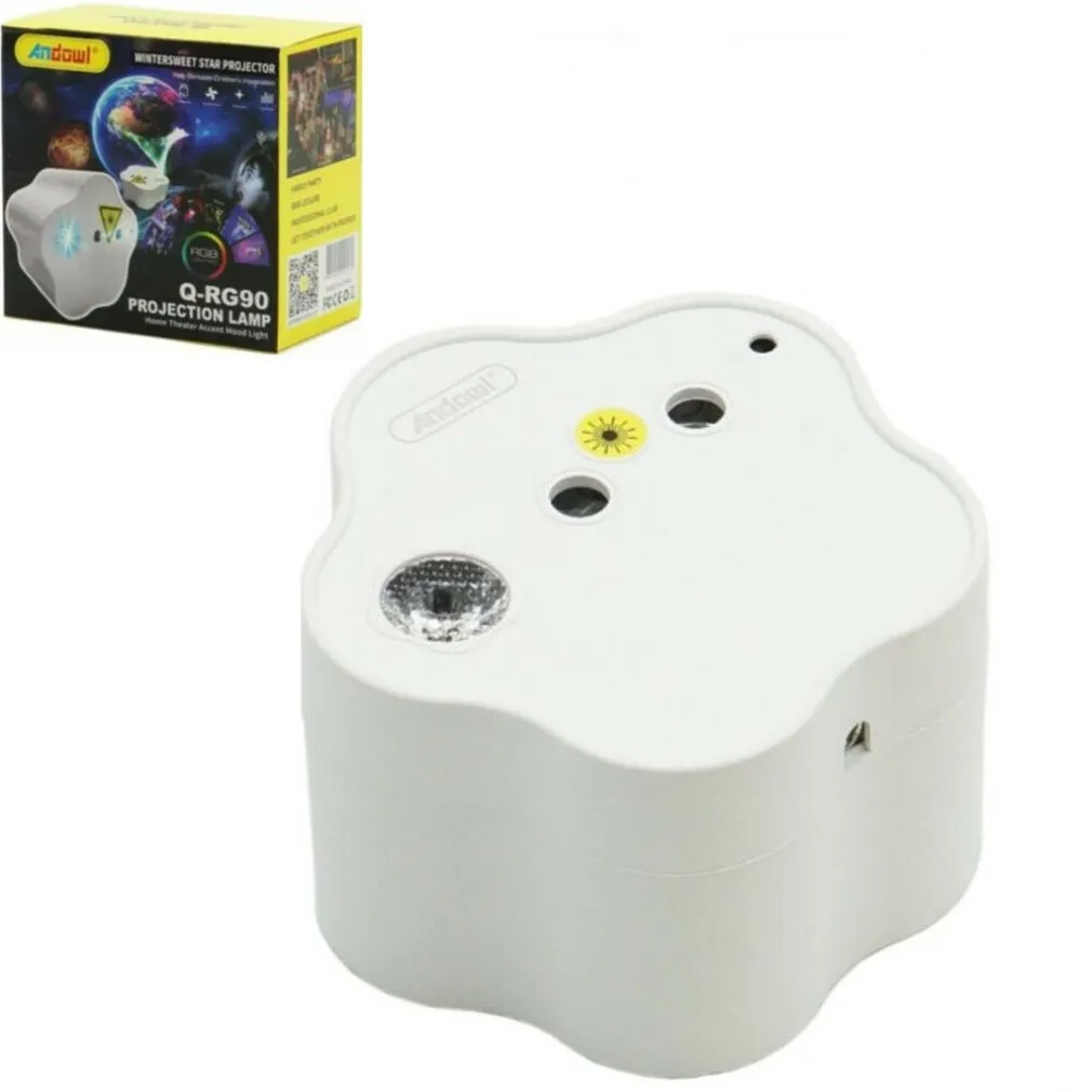 PROIETTORE STELLA WINTERSWEET LED RGB CON TELECOMANDO CIELO STELLATO CASA Q-RG90