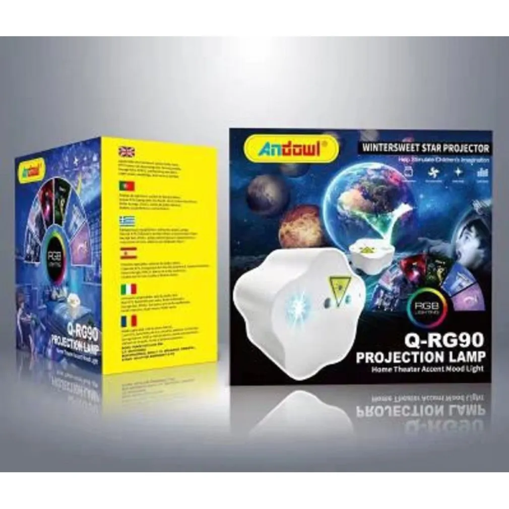 PROIETTORE STELLA WINTERSWEET LED RGB CON TELECOMANDO CIELO STELLATO CASA Q-RG90