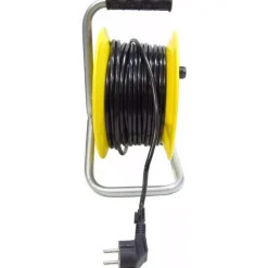 PROLUNGA AVVOLGICAVO ELETTRICO CAVO 25 METRI PRESA SPINA SCHUKO PRESE UNIVERSALI