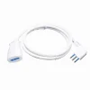 PROLUNGA LINEARE BIANCA DA 3 MT SPINA 10A 2P+T + PRESA 10A 2P+T CAVO 90° 83270