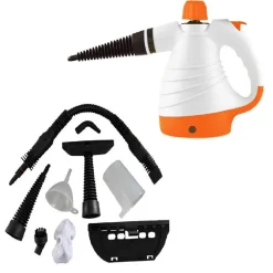 PULITORE A VAPORE ELETTRICO PORTATILE MULTIUSO 1050 WATT 400ML 105°C ACCESSORI