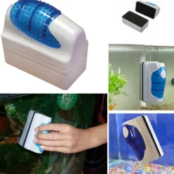 PULITORE MAGNETICO TERGI VETRO PER ACQUARIO SPAZZOLA CALAMITA PULIZIA RS-06
