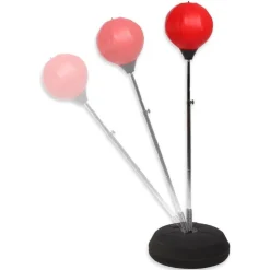 PUNCHING BALL BOXE PALLA BASE ALTO 1,2MT CON GUANTI GUANTONI ADULTI ADOLESCENTI