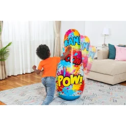 PUNGIBALL SEMPREIMPIEDI SACCO BOXE COMIC BLAST DESIGN FUMETTI 48X46X119CM BAMBINI 52630