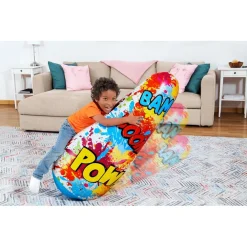 PUNGIBALL SEMPREIMPIEDI SACCO BOXE COMIC BLAST DESIGN FUMETTI 48X46X119CM BAMBINI 52630