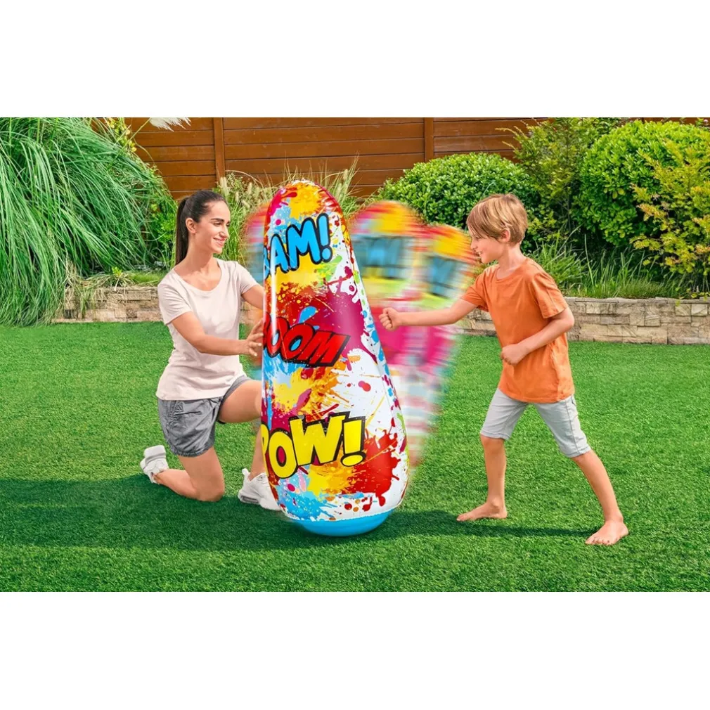 PUNGIBALL SEMPREIMPIEDI SACCO BOXE COMIC BLAST DESIGN FUMETTI 48X46X119CM BAMBINI 52630