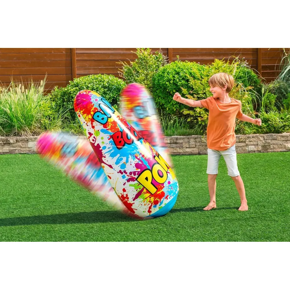 PUNGIBALL SEMPREIMPIEDI SACCO BOXE COMIC BLAST DESIGN FUMETTI 48X46X119CM BAMBINI 52630