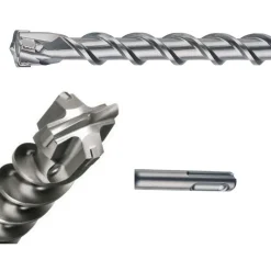 PUNTA 4 TAGLI PER MURO SDS MAX / PLUS DA 600 / 800 / 1000 MM PER TRAPANO MARTELLO