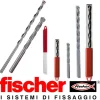 PUNTA IN ACCIAIO PER TRAPANO FISCHER MURATURA CALCESTRUZZO CARBURO SDX 6X250