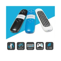 PUNTATORE LASER MOUSE TASTIERA QWERTY WIRELESS PER CONFERENZE PRESENTAZIONI