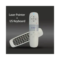PUNTATORE LASER MOUSE TASTIERA QWERTY WIRELESS PER CONFERENZE PRESENTAZIONI