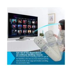 PUNTATORE LASER MOUSE TASTIERA QWERTY WIRELESS PER CONFERENZE PRESENTAZIONI