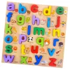 PUZZLE ALFABETO 3D GIOCATTOLO EDUCATIVO BAMBINI PUZZLE LETTERE LEGNO MINUSCOLE