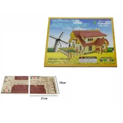 PUZZLE 3D IN LEGNO FATTORIA MODELLINO MODELLISMO COLLEZIONE GIOCO BAMBINI 07341