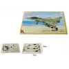 PUZZLE 3D LEGNO AEREO DL-412 MODELLINO MODELLISMO COLLEZIONE GIOCO BAMBINI 07347