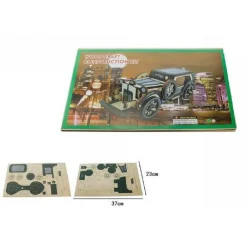 PUZZLE 3D LEGNO AUTO CHICAGO MODELLINO MODELLISMO COLLEZIONE GIOCO BAMBINI 07345