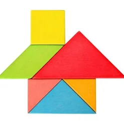 PUZZLE GIOCO INTERATTIVO 3D IN LEGNO EDUCATIVO BAMBINI FORME GEOMETRICHE TANGRAM
