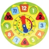 PUZZLE OROLOGIO GIOCATTOLO PER BAMBINI IN LEGNO GIOCO EDUCATIVO CON NUMERI 30CM