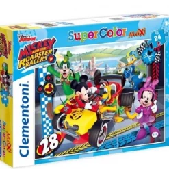 PUZZLE 24PZ MAXI CLEMENTONI SUPERCOLOR TOPOLINO MICKEY MOUSE ROADSTER RACERS