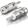 2PZ ADATTATORE ANTENNA AUTORADIO AUTO UNIVERSAL CONNETTORE PRESA ISO A SPINA DIN