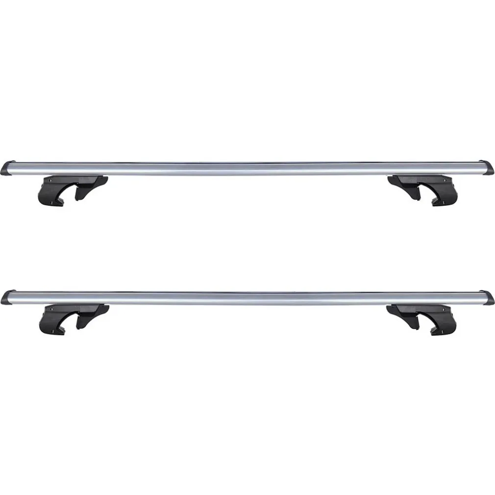 2PZ BARRE PORTAPACCHI PORTATUTTO UNIVERSALI DA 120CM AUTO PER BINARI RIALZATI FINO A 135CM