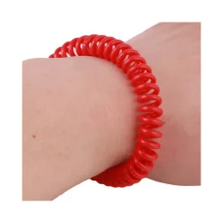 2PZ. BRACCIALE CITRONELLA SPIRALE POLSO REPELLENTE ANTIZANZARE INSETTI ELASTICO