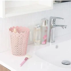 2PZ CESTINO PORTA OGGETTI ORGANIZZATORE CASA CESTO IN PLASTICA Ø14X17.6 CM 79477