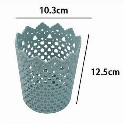 3PZ CESTINO PORTAOGGETTI ORGANIZZATORE CASA CESTO IN PLASTICA Ø10.3X12.5CM 79476