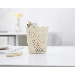 3PZ CESTINO PORTAOGGETTI ORGANIZZATORE CASA CESTO IN PLASTICA Ø10.3X12.5CM 79476