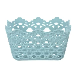 3PZ CESTINO PORTATUTTO OGGETTI CESTO PLASTICA RETTANGOLARE 15.4X10.4X8.7CM 79470