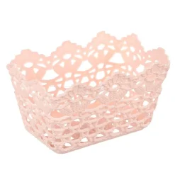 3PZ CESTINO PORTATUTTO OGGETTI CESTO PLASTICA RETTANGOLARE 15.4X10.4X8.7CM 79470