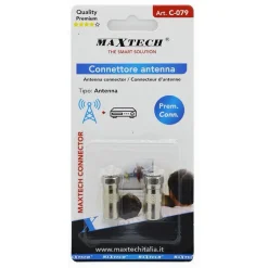 2PZ CONNETTORE ANTENNA TV SATELLITE ADATTATORE TIPO F MASCHIO A CEI MASCHIO C-079