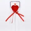3PZ CUORE SPILLONE 26CM LETTERA FERMABIGLIETTINO ESPOSITORE REGALO SAN VALENTINO