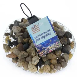 3PZ PIETRE DECORATIVE ACQUARIO DECORAZIONE SASSI PIANTE VASI 300GR 0.5x0.8 CM