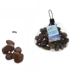 3PZ PIETRE DECORATIVE ACQUARIO GLITTER ROSSI DECORAZIONE SASSI PIANTE VASI 300GR