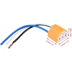 2PZ PRESA CONNETTORE IN CERAMICA FEMMINA CABLAGGIO FARO PORTALAMPADA H4 9003 HB2