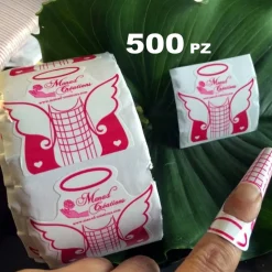 500PZ ROTOLO CARTINE ANGEL STILETTO USA GETTA ALLUNGAMENTO RICOSTRUZIONE UNGHIE