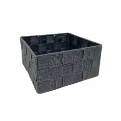 6PZ SCATOLA IN TESSUTO CONTENITORI ORGANIZER BAGNO ARMADIO CASSETTI GRIGIO 79151