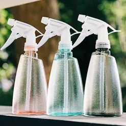 2PZ SPRUZZINO SATINATO SPRUZZATORE ANNAFFIATOIO VERTICALE VAPORIZZATORE 500 ML