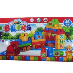 46PZ. TRENO TRENINO MATTONCINI NUMERI FRUTTA BLOCCHI SVILUPPO OPERAZIONI GIOCO